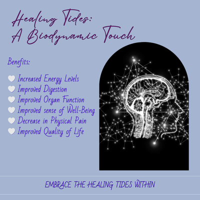 Benefits for Biodynamic Therapy: Increased Energy, Sense of Freedom, Decrease in Pain, Improved Well-Being.  Schedule Now: (505) 600-1280