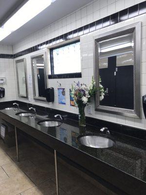 Super clean restrooms.