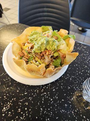 Chicken Tostada with Guac