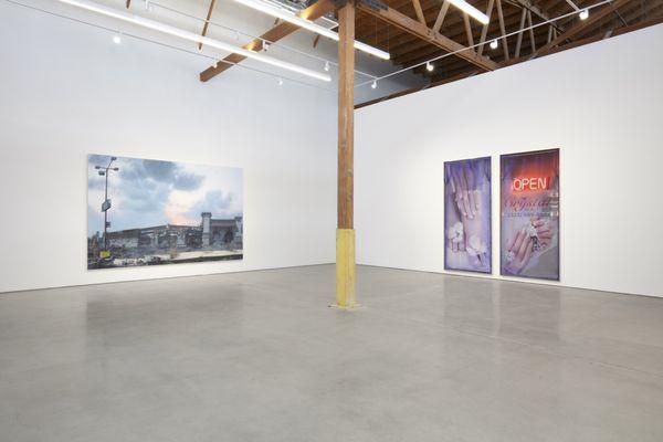 Installation view, Sayre Gomez, Halloween City, 2022, François Ghebaly, Los Angeles