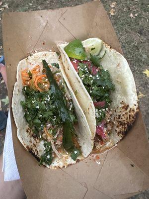 Sweet chili and bahn mi taco