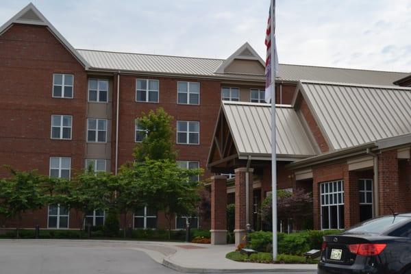 View of the Residence Inn from the parking lot