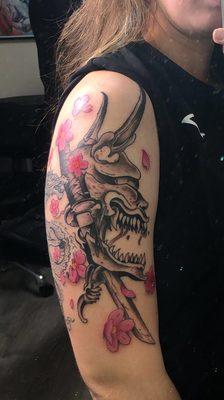 Oni mask to continue my sleeve