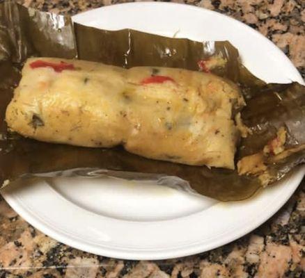 Authentic Honduran pork tamales.