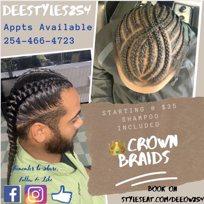 Crown braids