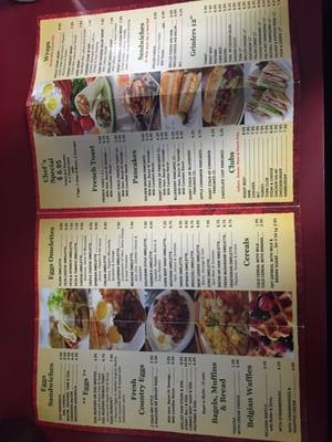 The new menu