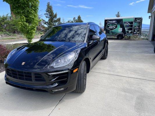 2017 Porsche Macan after paint decontamination