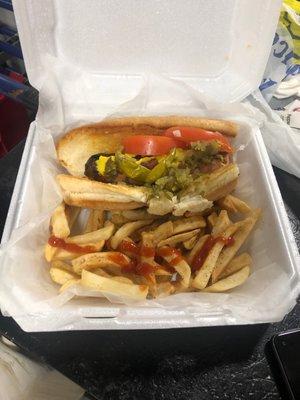 Chicago dog is pretty amazing