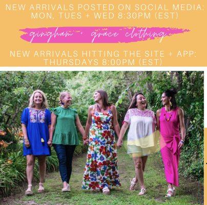 gingham + grace provides conveniently connected opportunities to shop for effortlessly stylish, affordable women's clothing