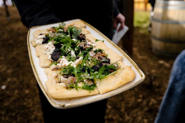 Prosciutto fig and goat cheese flatbread