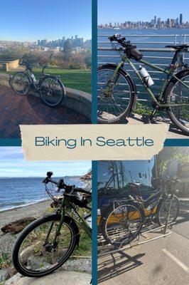 My bike in different Seattle locations