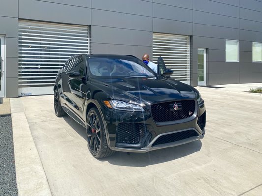 Our new fully loaded 2020 Jaguar F-Pace SVR. The optional ceramic coating is a must have. Look how it shines! :)