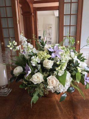 Dining room buffet arrangement in this very special home.