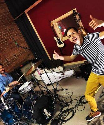 Charlie Hunter and Cory Wong (Vulfpeck) in recording new material for an upcoming release