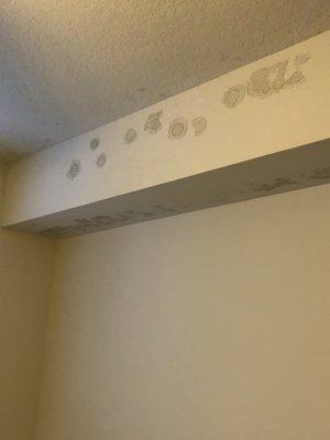 Mold on bedroom ceiling