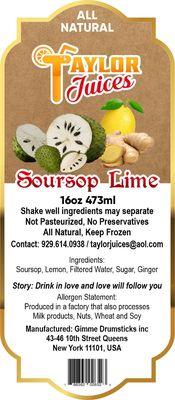 Soursop Lime try our new flavor