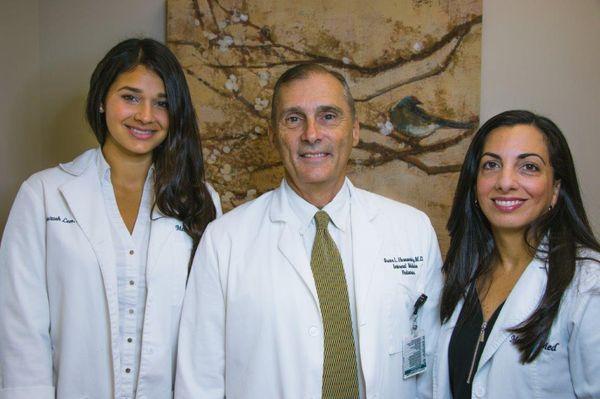 (From left to right) Dannitza Leon, ARNP; Dr. Oscar Hernandez MD; Katherine Ganem, ARNP.