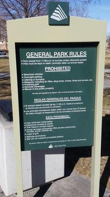 Park rules