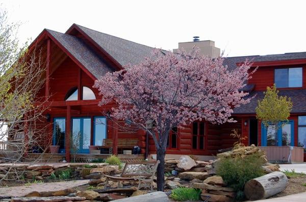 Springtime at the lodge.