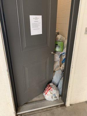 Trash rooms overflowing creating a horrible smell throughout the halls ways.