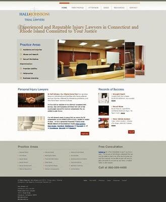 Web Design for Connecticut Trial Lawyer by Promotional Channels LLC