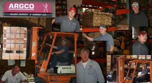 Our fine, skilled Warehouse Staff.