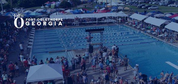 Our community pool inside Gilbert-Stephenson Park.