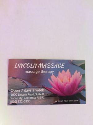 Lincoln Massage