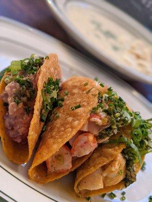 Taquitos (tuna, shrimp, lobster)