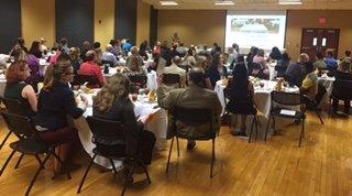 Etiquette training for Phi Theta Kappa in Hayes, Kansas