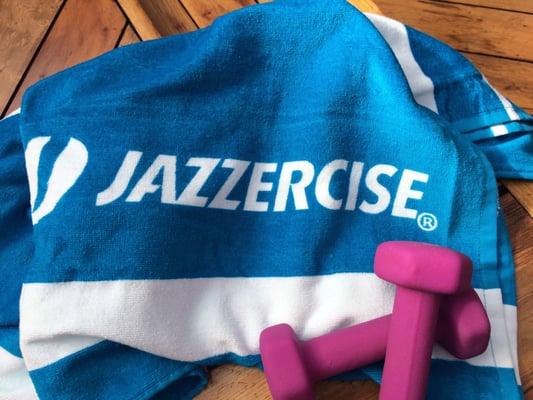 Jazzercise towel from the summer promo!