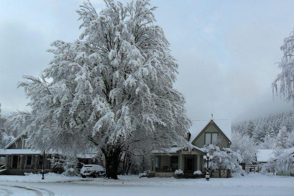 February snow at the Inn.