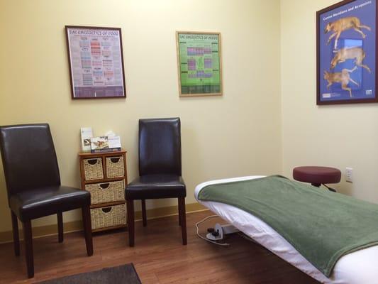 Our exam rooms look like this - comfortable and calm