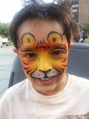 face painting of Tiger