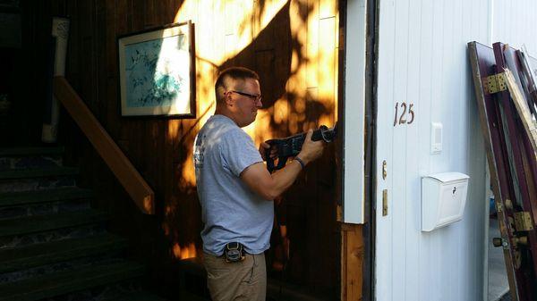 Removing old doors