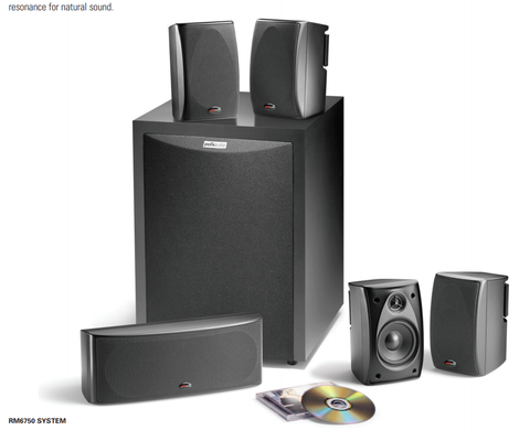 Polk Audio RM6750 5.1 surround sound system.