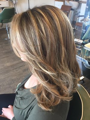 This was my first cut/color with Bianca- I was very happy with it! She is my go-to stylist!