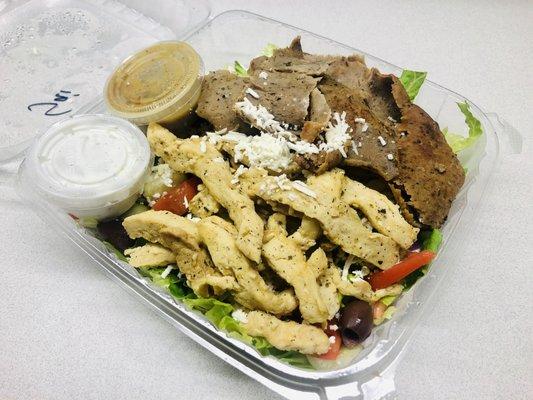 Chicken and Lamb Greek Salad