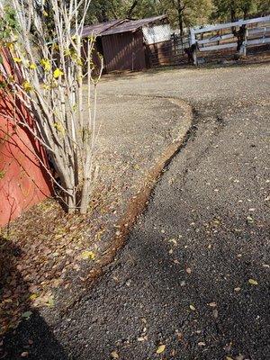 In Oct I hired Precision Asphalt to do my driveway. They did not put the sealer i paid for to harden. $4800. This is after first hard rain.