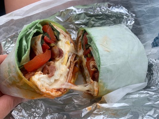 Breakfast wrap.