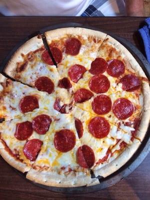 Pepperoni pizza $8.00