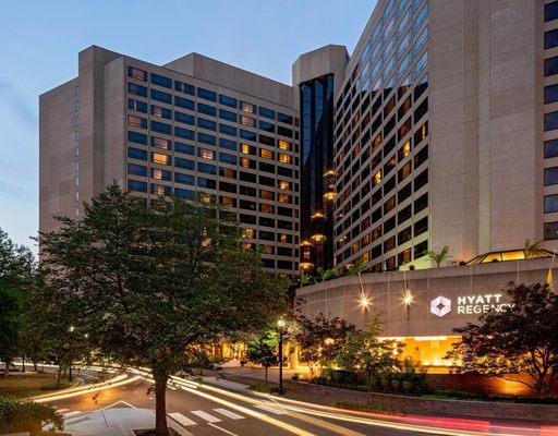 Located on the second floor of Hyatt Regency Crystal City - See Hotel Website for menus.