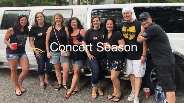 Concert time at Gillette Stadium, Infinity Center and TD Garden with Special Occasion Limo