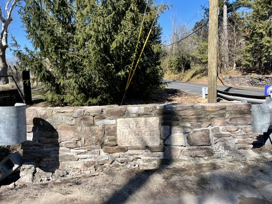 Stone Wall After We Fixed It