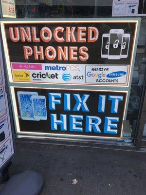 We fix phones in minutes!