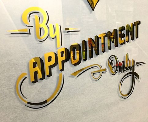 By Appointment Only, Your Appointment is Priority!