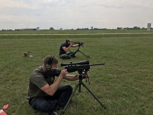 Positional shooting during Venger LE Basic Precision Rifle Course