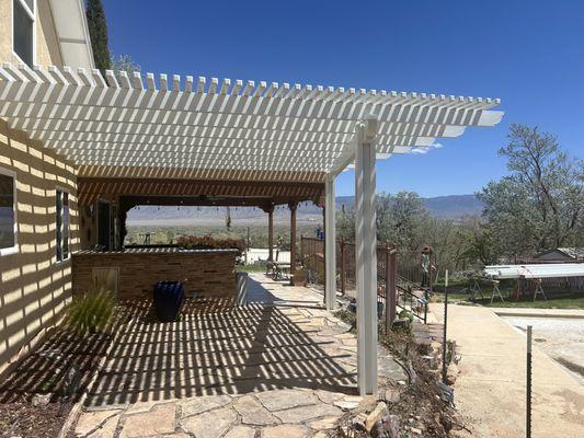 Attached Pergola 15.5' x 16'