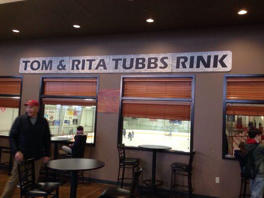 Well marked rink name