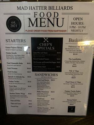 Menu.